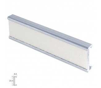 Perfil Estor Velcro P-909  3,0mt Plata