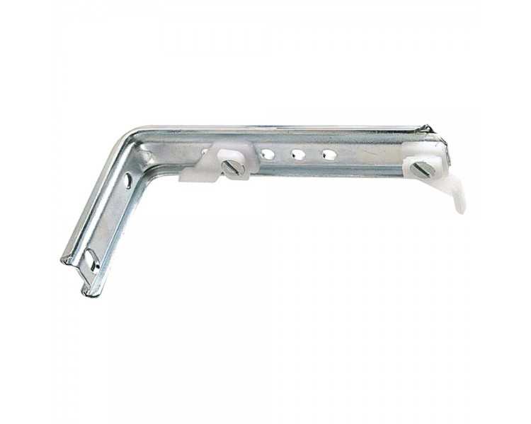 Soporte Doble Para Riel Aluminio Blanco Reforzado