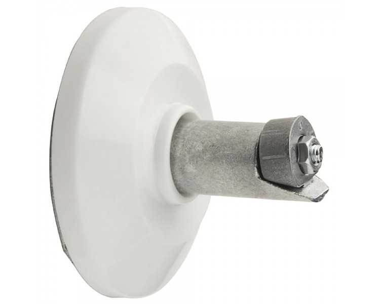 Soporte Barra Baño Curva Blanco