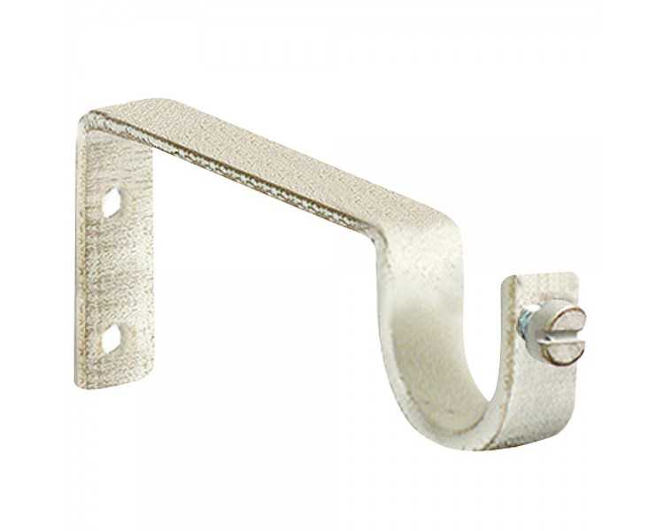 Soporte Sencillo Forja Ø 20 mm. Marfil / Oro (Blister 2 Piezas)