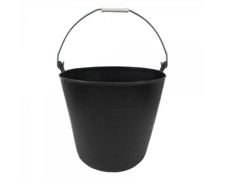 Cesto Plastico Negro Un Asa 22 Litros