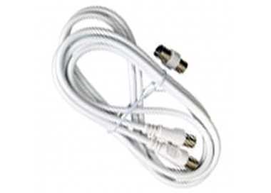 Conector TV Video Macho / Macho  2 metros Con Adaptador Macho / Hembra