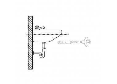 Kit Sanitario Fijacion Lavabo  10x110 mm. (2 Piezas)