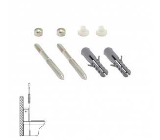 Kit Sanitario Fijacion Wc  6x80 mm. Inoxidable (2 Piezas)