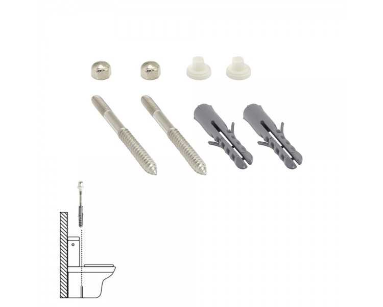 Kit Sanitario Fijacion Wc  6x80 mm. Inoxidable (2 Piezas)