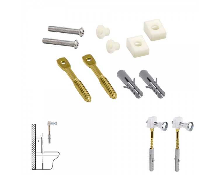 Kit Sanitario Fijación Wc  Horizontal 5x70 mm. (2 Piezas)