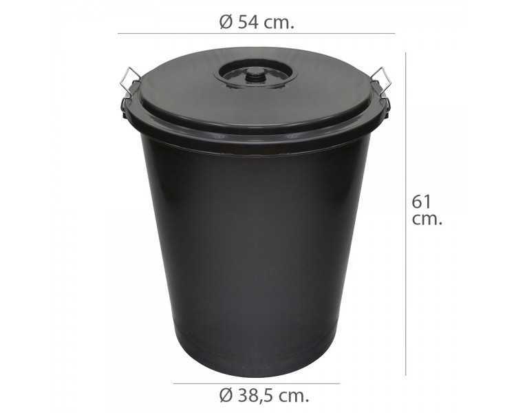 Cubo Basura Plastico Comunidad Con Tapa   50 Litros