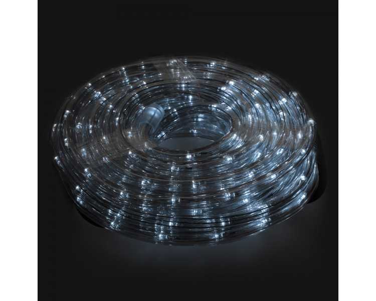 Luces Navidad Tubo Luz Blanca Fria 240 LEDs Uso Exteriores / Interiores Protección IP44 Rollo 10 Metros