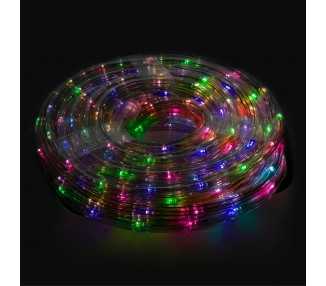 Luces Navidad Tubo Luz Multicolor 240 LEDs Uso  Exteriores / Interiores Protección IP44 Rollo 10 Metros