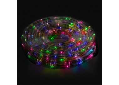 Luces Navidad Tubo Luz Multicolor 240 LEDs Uso  Exteriores / Interiores Protección IP44 Rollo 10 Metros