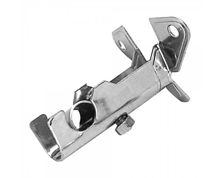 Soporte Barra 12 mm.Ø Cromo Frontal