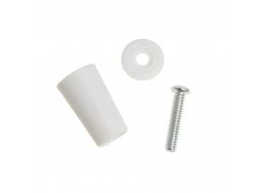 Tope Persiana Con Tornillo 40 mm. Blanco