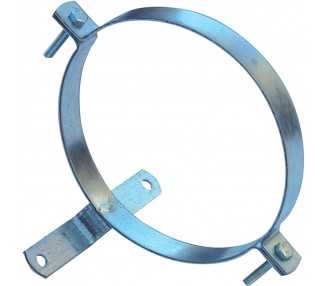 Abrazadera Para Tubo Estufa Galvanizado Con Soporte 100 mm.