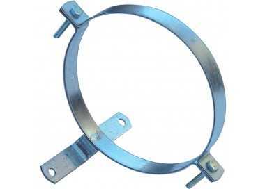 Abrazadera Para Tubo Estufa Galvanizado Con Soporte 100 mm.