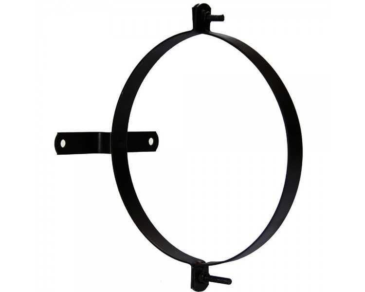 Abrazadera Para Tubo Estufa Vitrificada Con Soporte 100 mm. (2 Piezas)