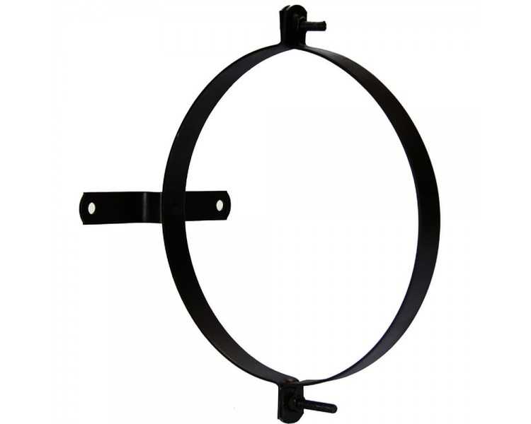 Abrazadera Para Tubo Estufa Vitrificada Con Soporte 150 mm. (2 Piezas)