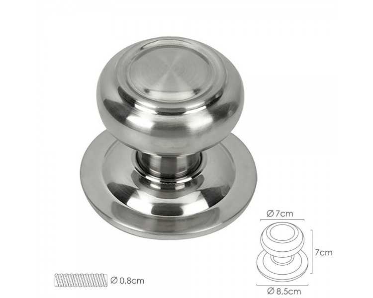 Pomo Puerta Seta Color Inox Oryx