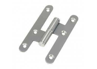 Pernio Inox Canto Redondo Sin Remate 100 mm.  Izquierda