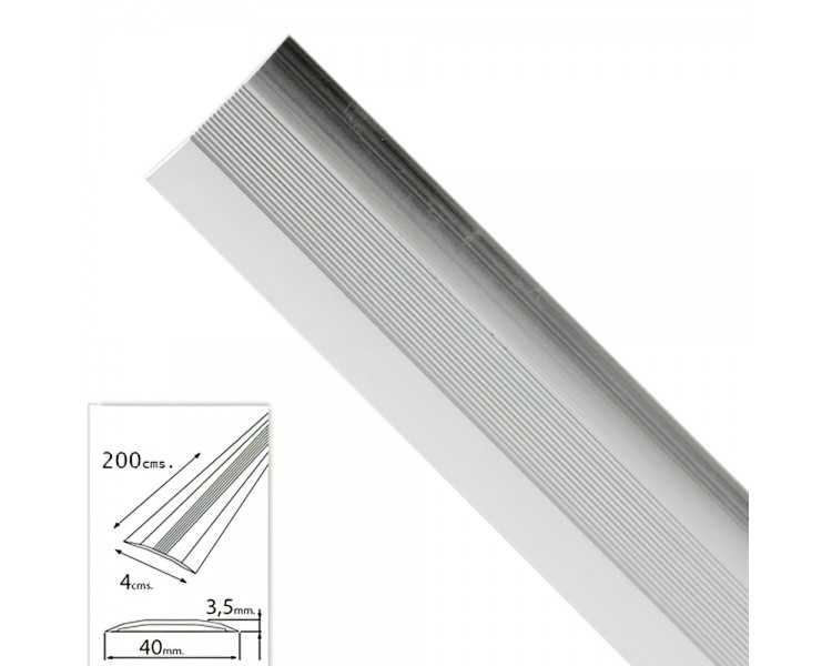 Tapajuntas Adhesivo Para Moquetas Metal Plata 200,0 cm.