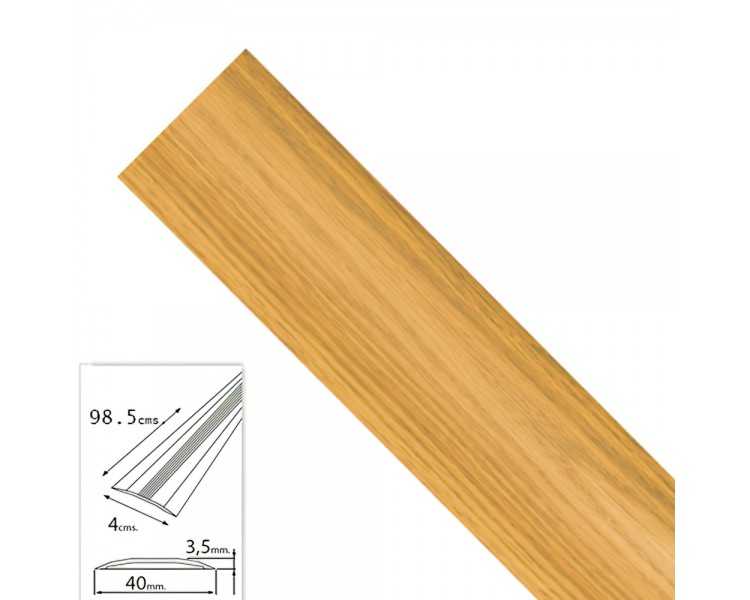 Tapajuntas Adhesivo Para Moquetas Metal Roble   98,5 cm.