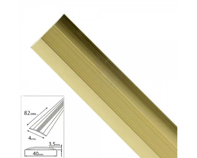 Tapajuntas Adhesivo Para Moquetas Metal Oro   82,0 cm.