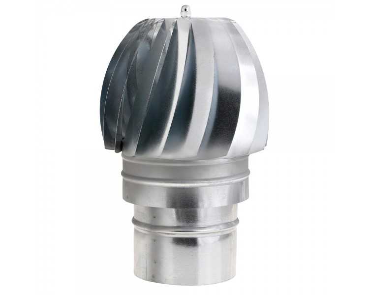 Wolfpack Sombrero Extractor Galvanizado para Estufa, Chimenea, Extracción de Humos, Para tubo Ø 120 mm.