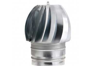 Wolfpack Sombrero Extractor Galvanizado para Estufa, Chimenea, Extracción de Humos, Para tubo Ø 200 mm.