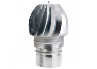 Wolfpack Sombrero Extractor Galvanizado para Estufa, Chimenea, Extracción de Humos, Para tubo Ø 150 mm.