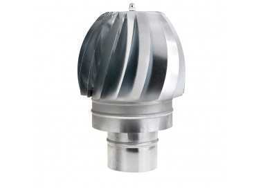 Wolfpack Sombrero Extractor Galvanizado para Estufa, Chimenea, Extracción de Humos, Para tubo Ø 100 mm.