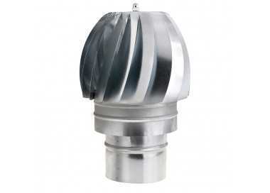 Wolfpack Sombrero Extractor Galvanizado para Estufa, Chimenea, Extracción de Humos, Para tubo Ø 110 mm.