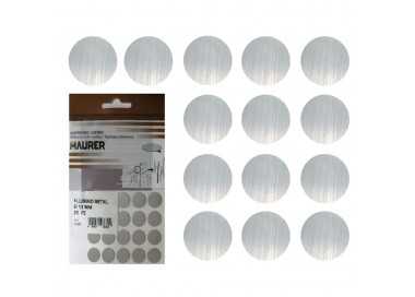 Tapatornillos Adhesivos Gris Metalizado. (Blister 20 unidades)