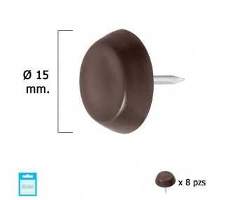 Deslizante Pequeño Marron Ø15 (Blister 8 Unidades)