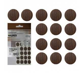 Tapatornillos Adhesivos Nogal (Blister 20 unidades)