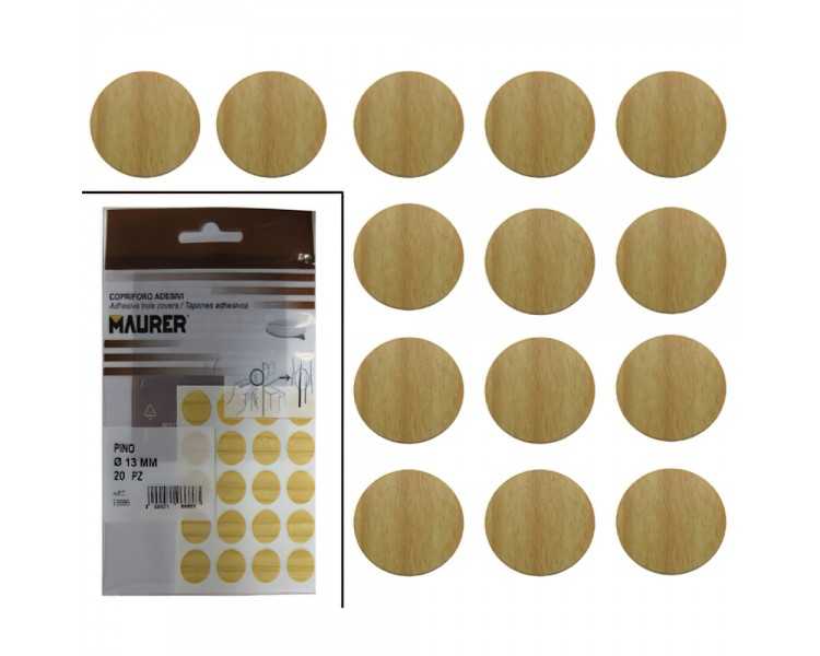 Tapatornillos Adhesivos Pino (Blister 20 unidades)