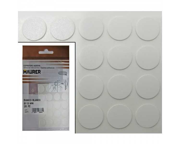 Tapatornillos Adhesivos Blanco (Blister 20 unidades)