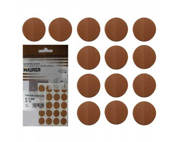 Tapatornillos Adhesivos Cerezo Claro (Blister 20 unidades)