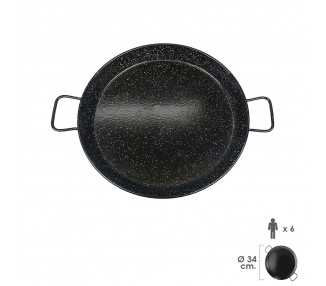 Paellera Valenciana Esmaltada   6 personas/ 34 cm