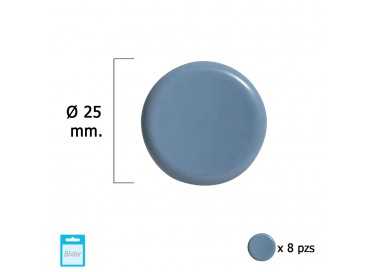 Deslizante Gris Ptfe Ø25 (Blister 8 Unidades)