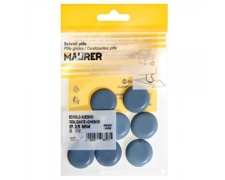 Deslizante Gris Ptfe Ø25 (Blister 8 Unidades)