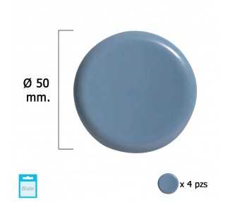 Deslizante Gris Ptfe Ø50 (Blister 4 Unidades)