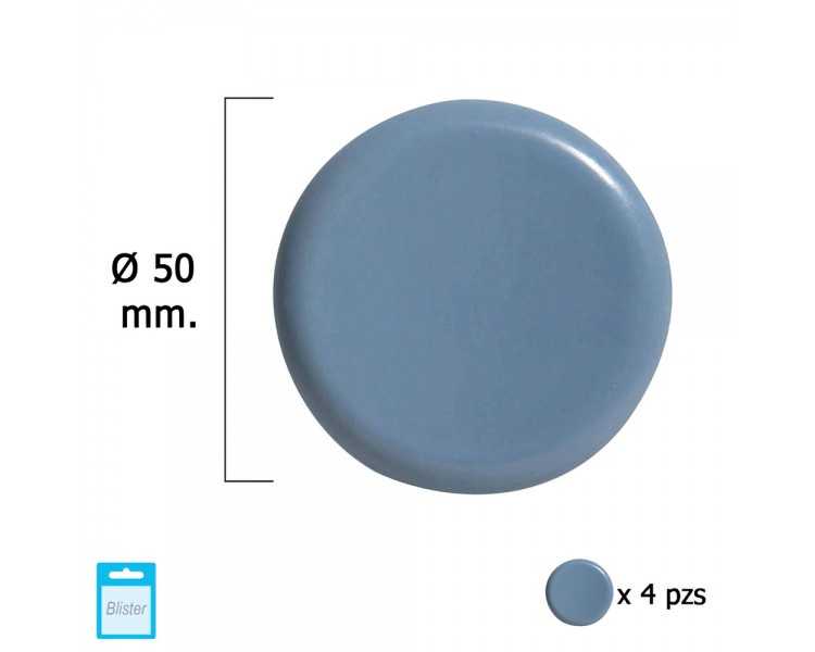 Deslizante Gris Ptfe Ø50 (Blister 4 Unidades)