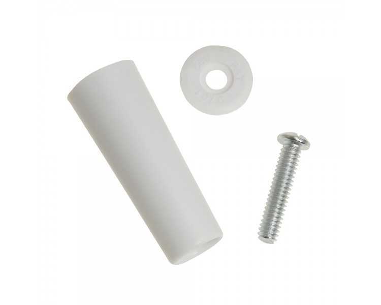 Tope Persiana Con Tornillo 60 mm. Blanco