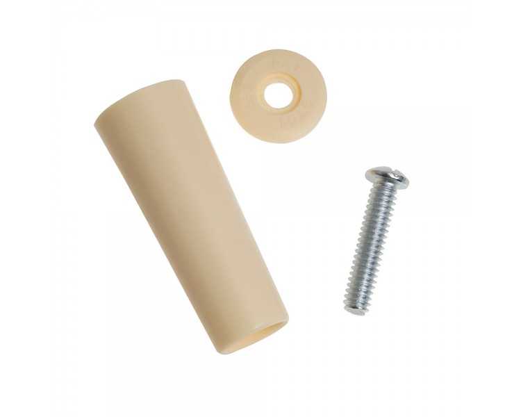 Tope Persiana Con Tornillo 60 mm. Marfil