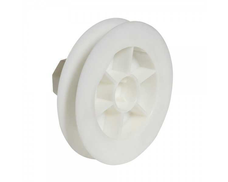 Disco Persiana Plastico Compacto para Rodamieto 120x40 mm.  Cinta 18 mm.
