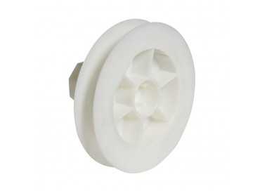 Disco Persiana Plastico Compacto para Rodamieto 120x40 mm.  Cinta 18 mm.