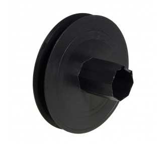 Disco Persiana Plastico Espiga Metalica 136x40 mm. Cinta 14 mm.