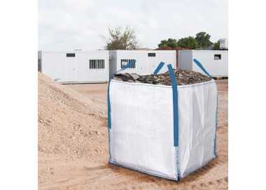 Saco Obra Big Bag Rafia  90x90x90cm. Carga máxima seg. 1.000Kg.