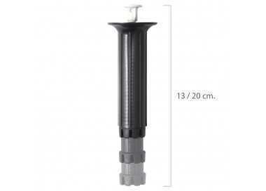 Pata Regulable Fija 13 / 20 cm. Negro