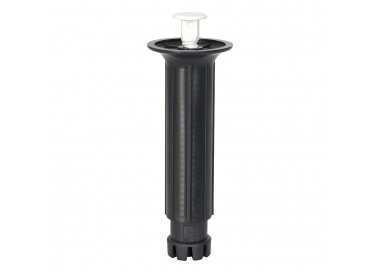 Pata Regulable Fija 13 / 20 cm. Negro