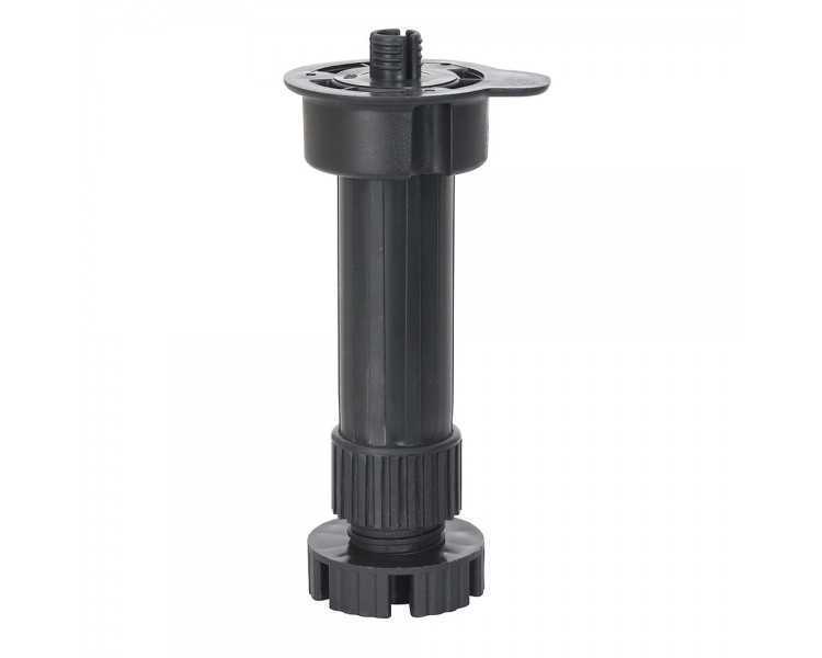 Pata Regulable Desmontable 13 / 20 cm. Negro